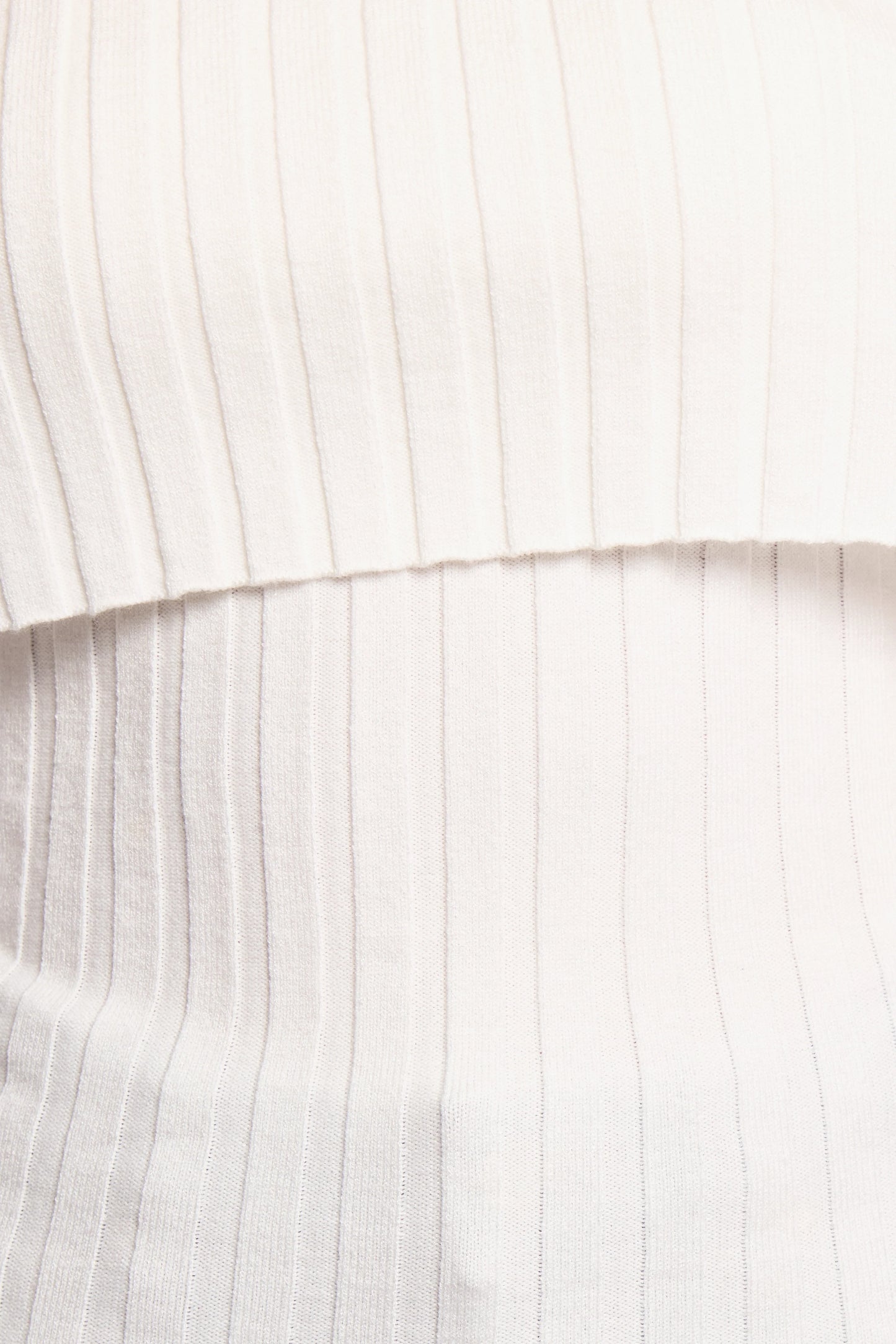 Inora Off Shoulder Knit Top White