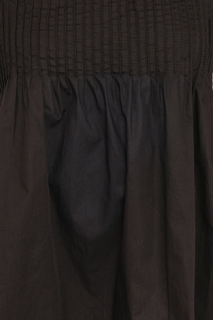 Carson Pleated Top Black
