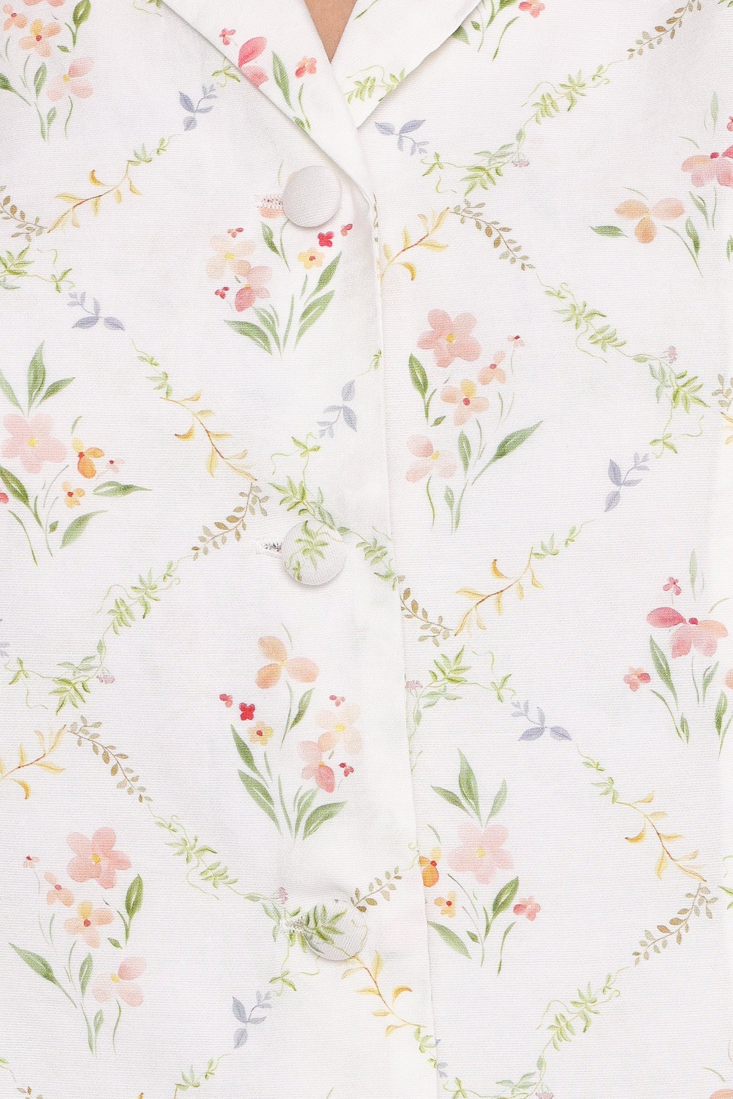 Steele Bias Maxi Skirt White Vintage Floral