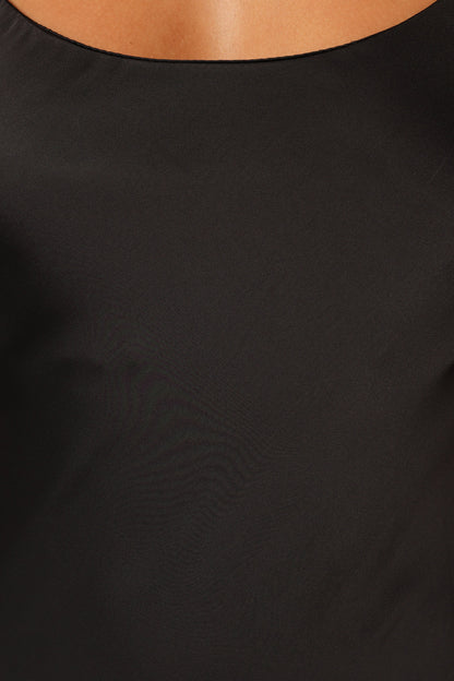 Jamie Maxi Slip Dress Black