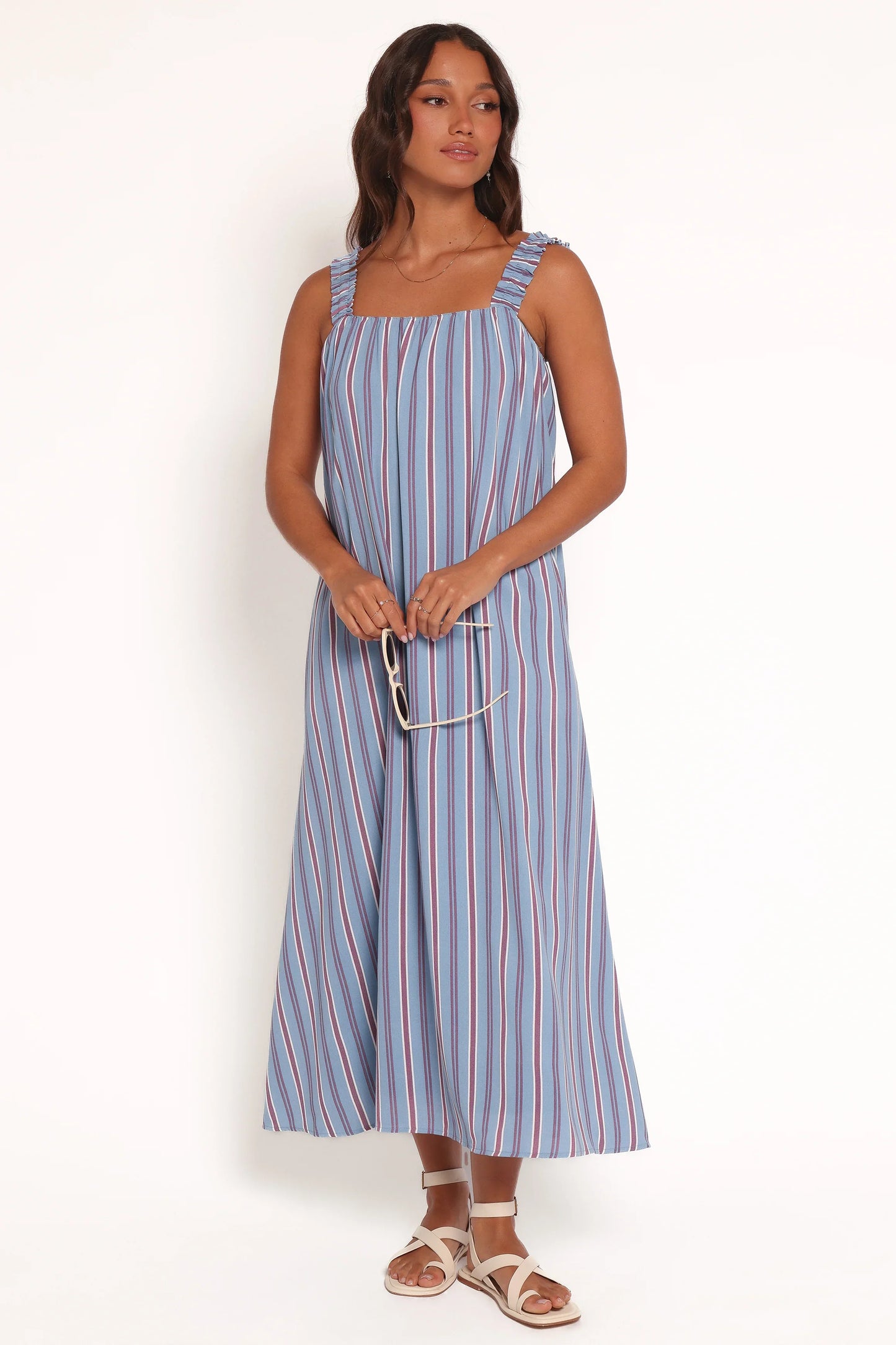 Alessandra Maxi Dress Blue Stripe