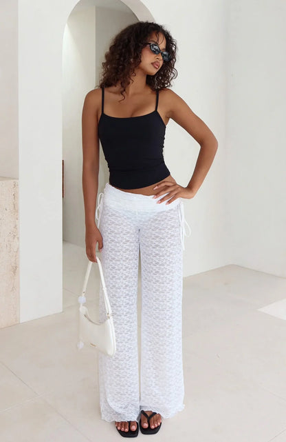 Make Me Live Pants White