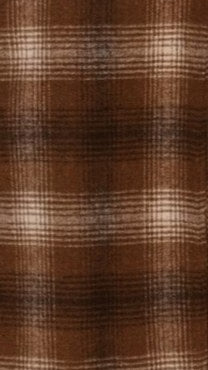 Haruna Coat Brown Beige Plaid Print