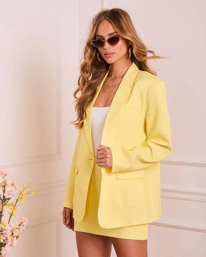 Mellora Oversized Linen Blazer