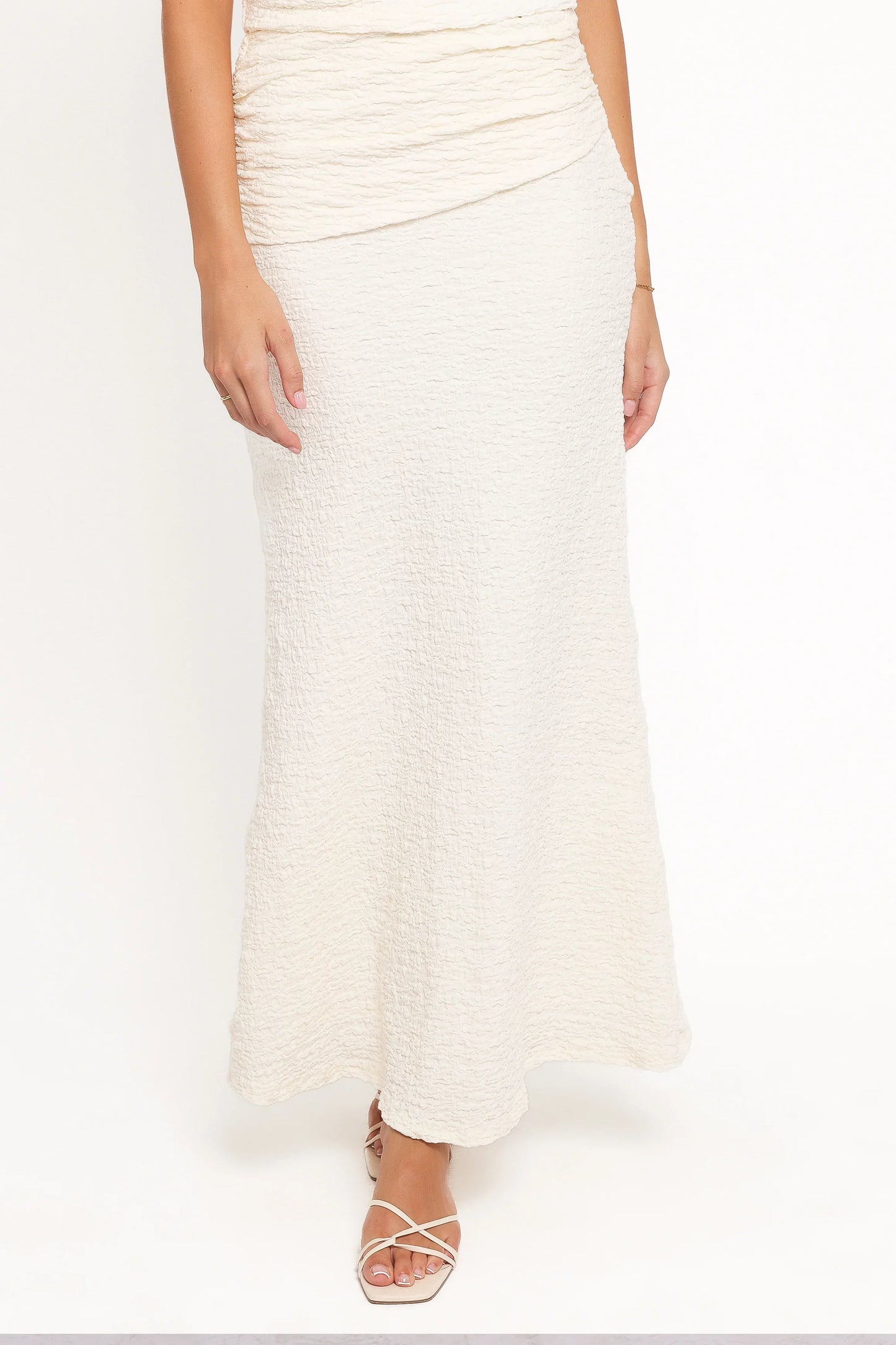 Vesper Maxi Skirt Set Cream