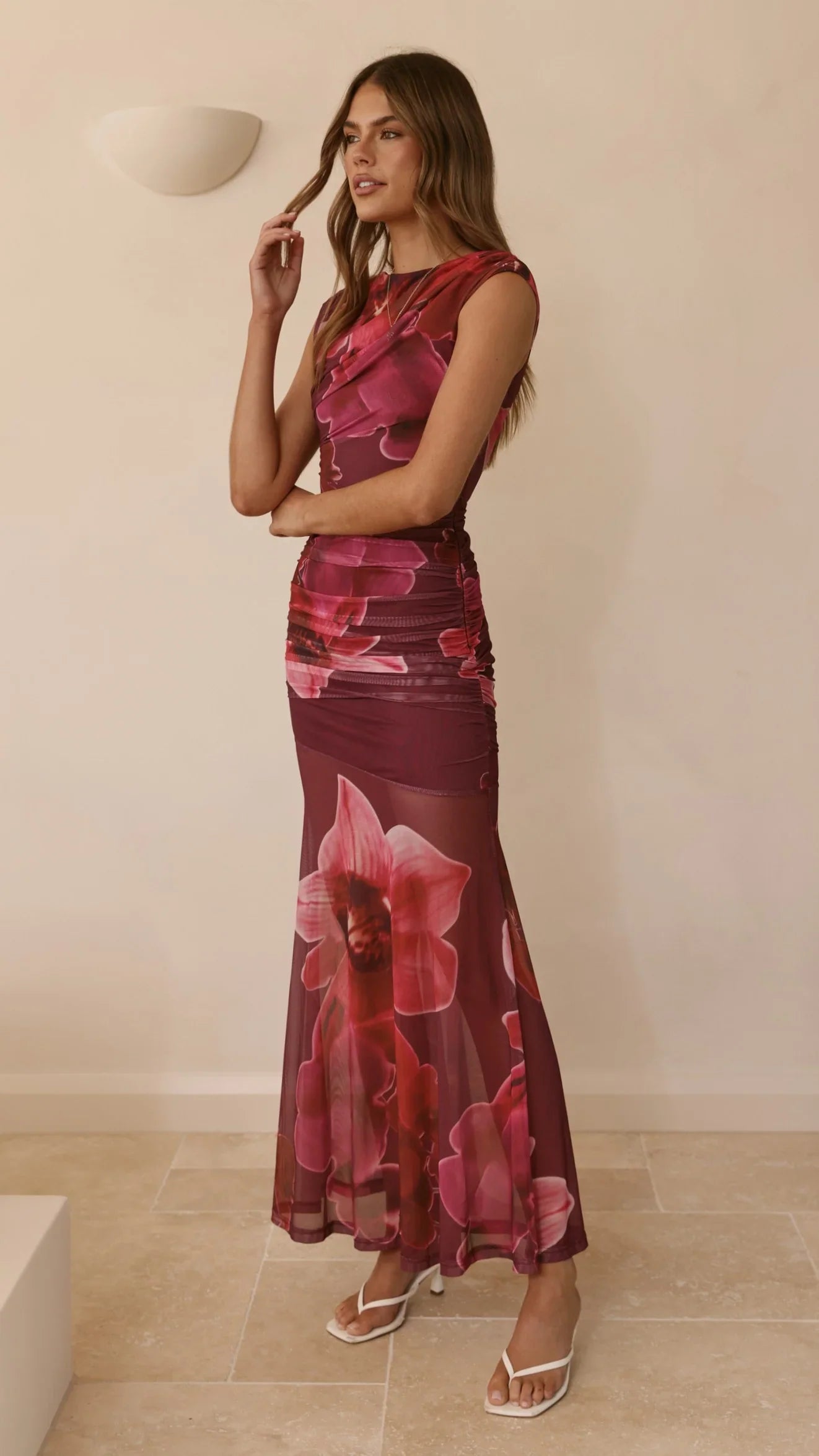 Delara Maxi Dress Fuchsia