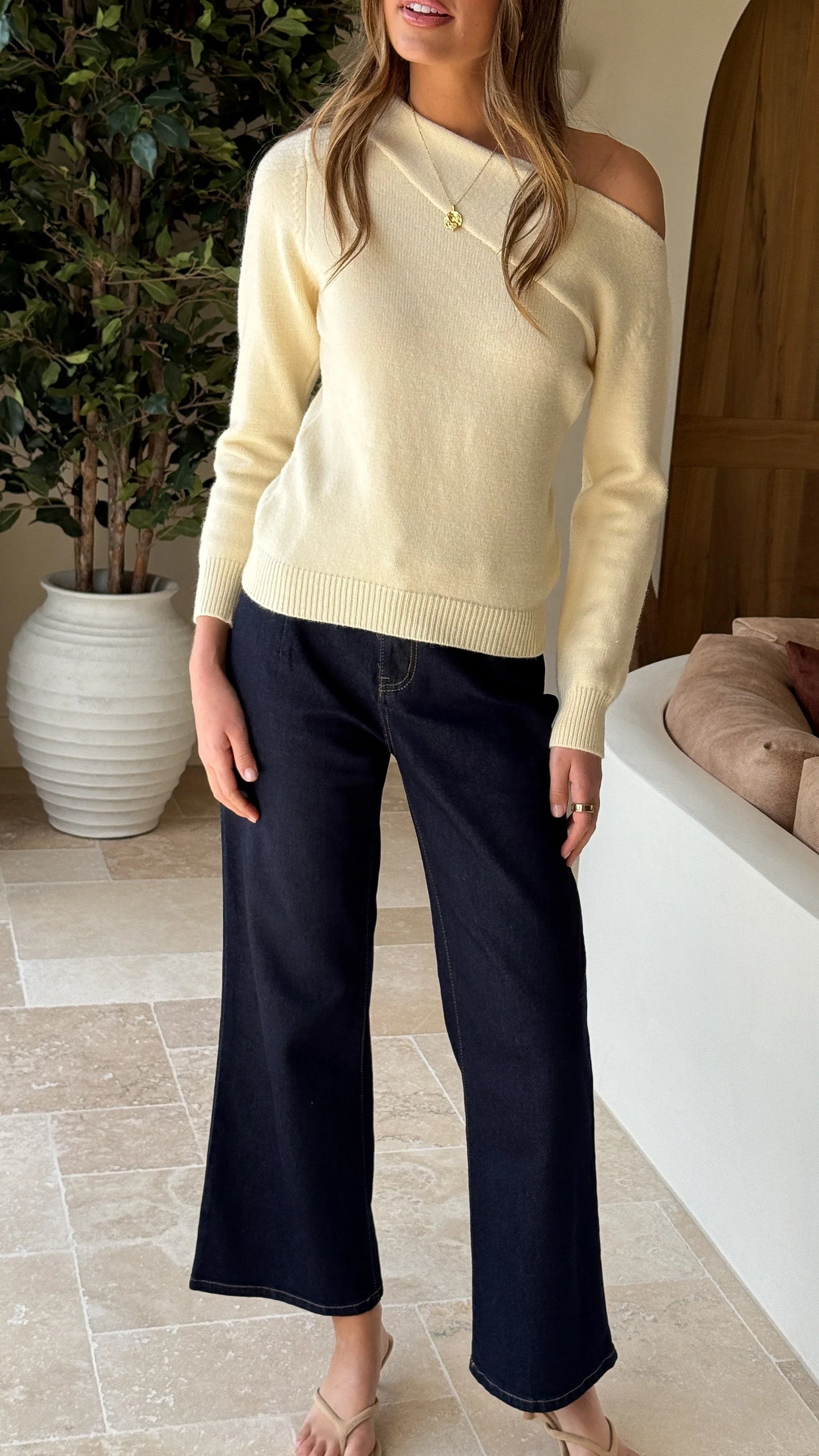 Zayleigh Straight Leg Jeans Dark Denim