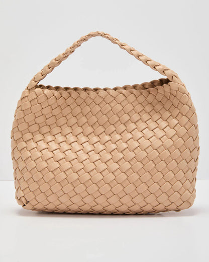 Fiah Textured Woven Vegan Leather Bag