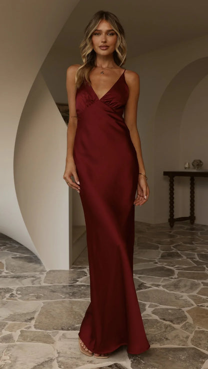 Ziah Maxi Dress Wine