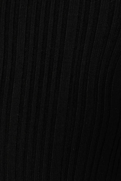 Ace Long Sleeve Knit Bodysuit Black