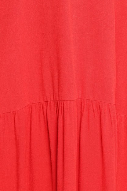 Almudena Midi Dress Red