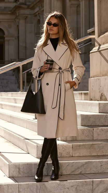 Blanca Trench Coat Beige
