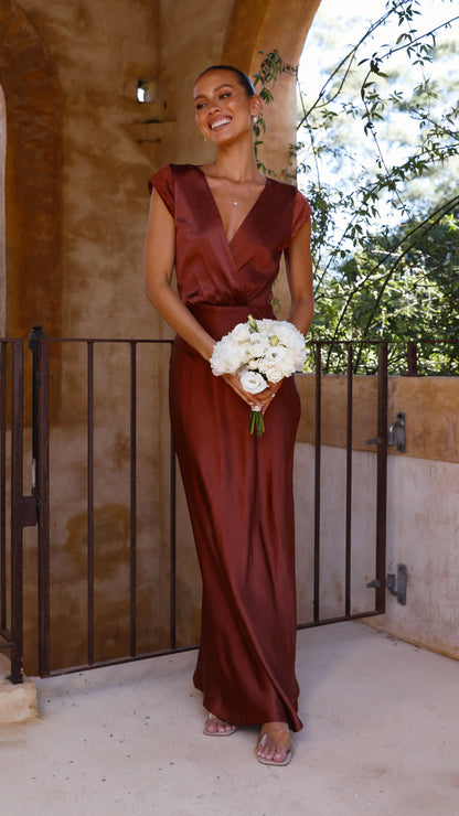 Selma Maxi Dress Rust