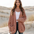 Boho Oversized Knit Cardigan with Pockets