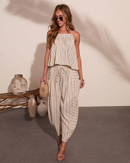 Yacht Day Striped Cotton Cami