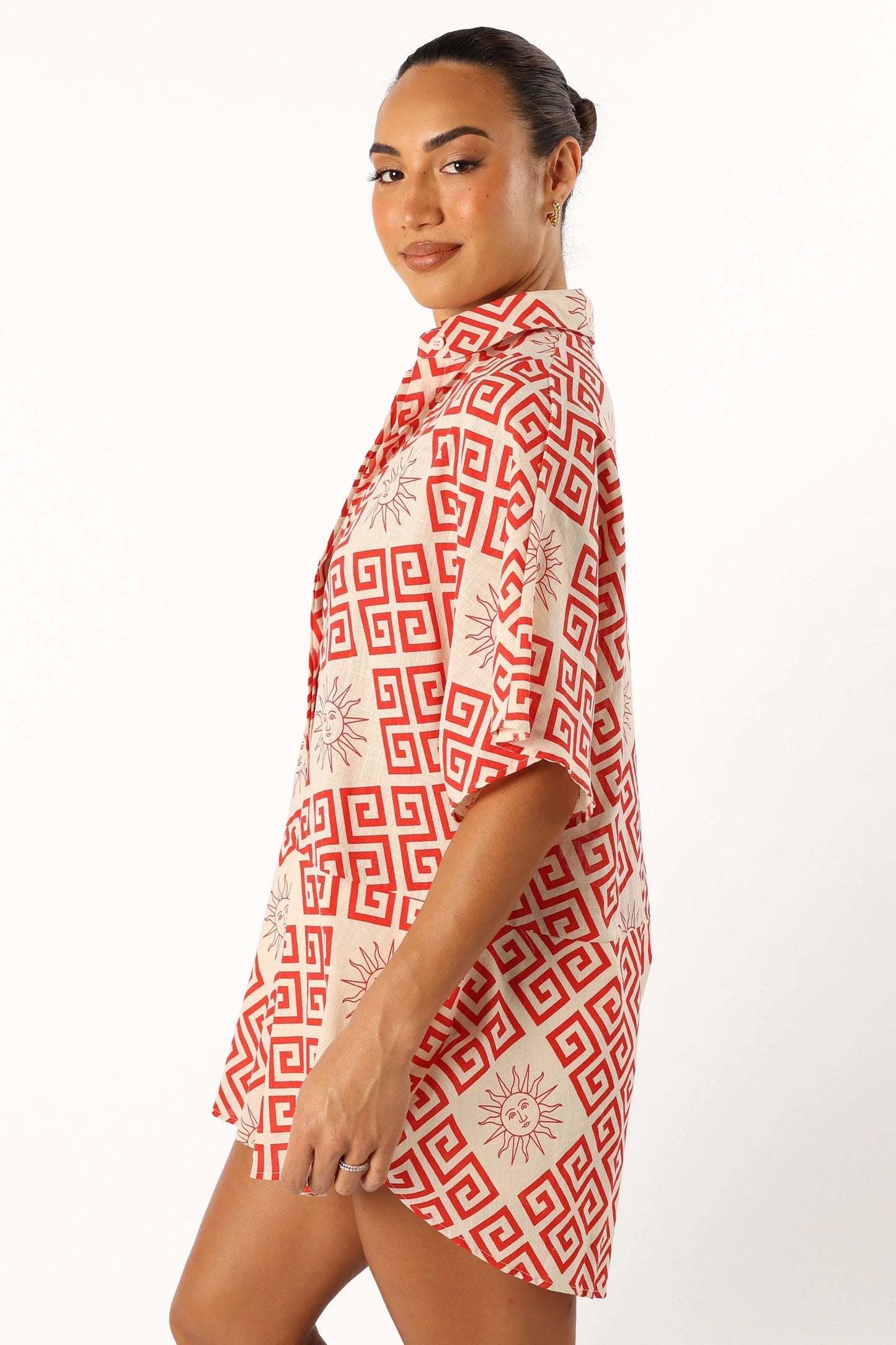 Sebastian Romper Beige Red