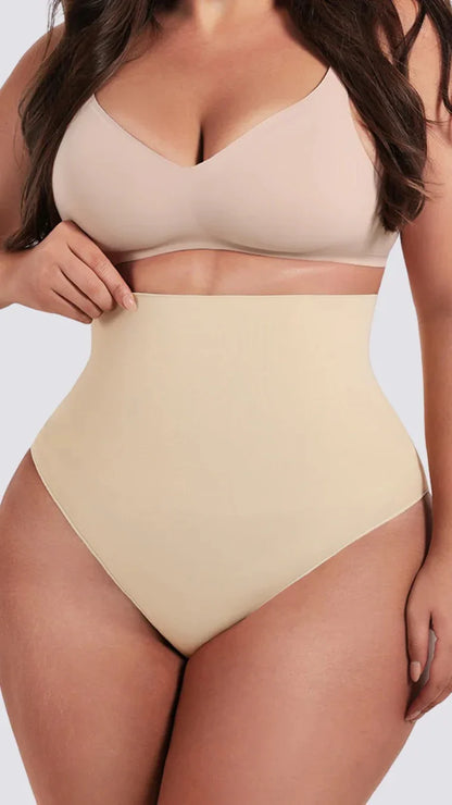 BZEZ Mid Fit Control Thong Bare