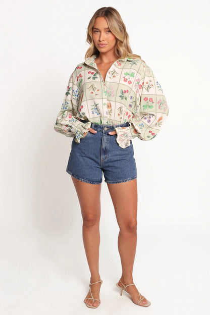 Tomi Long Sleeve Shirt Flower Market
