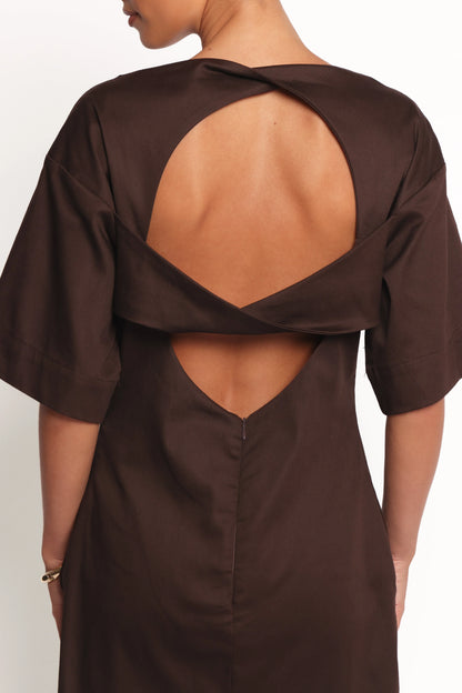 Thorne Mini Dress Chocolate