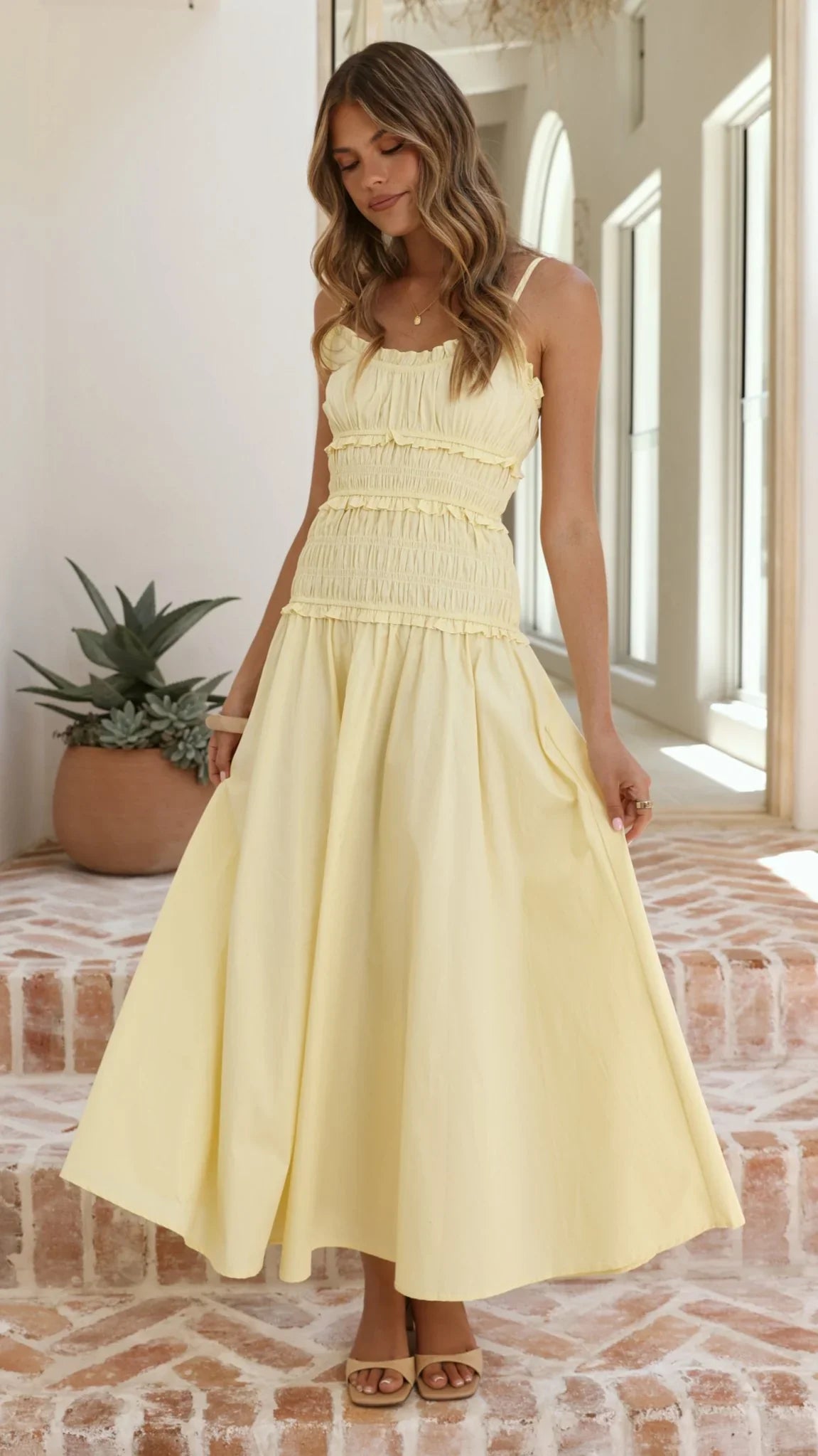 Vida Maxi Dress Yellow