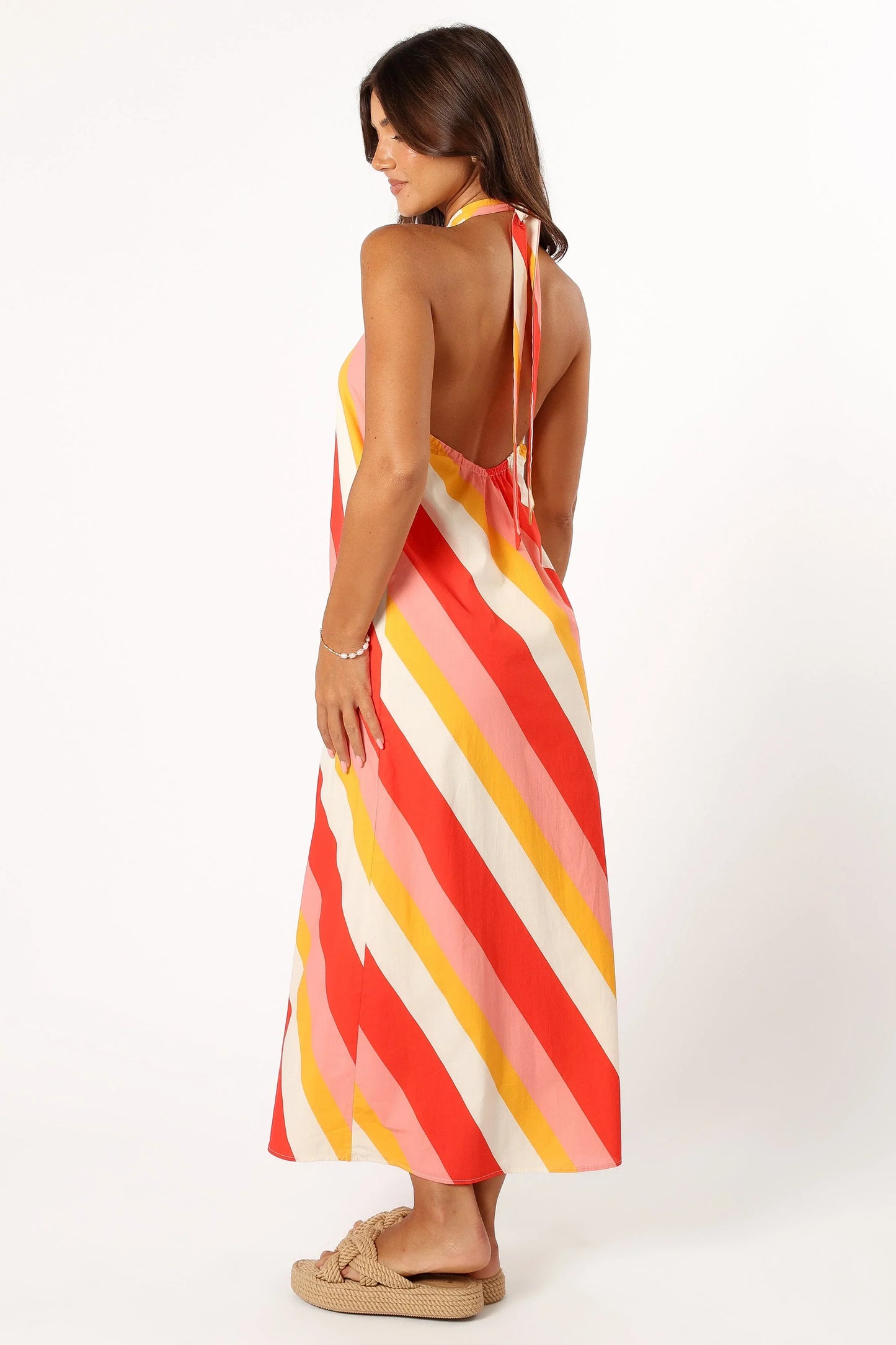 Sabbia Maxi Dress Pink Stripe