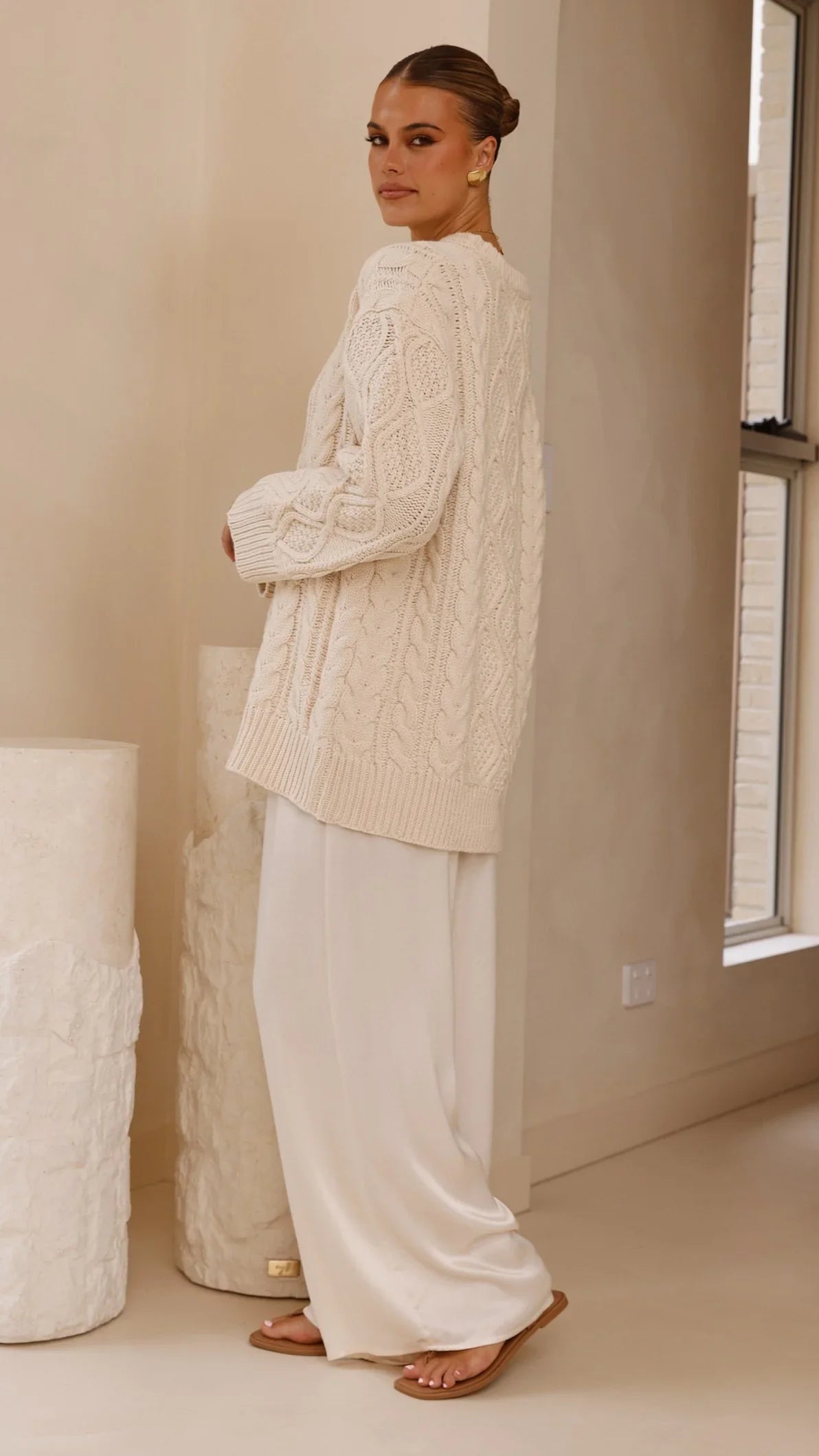 Luna Knit Sweater Cream