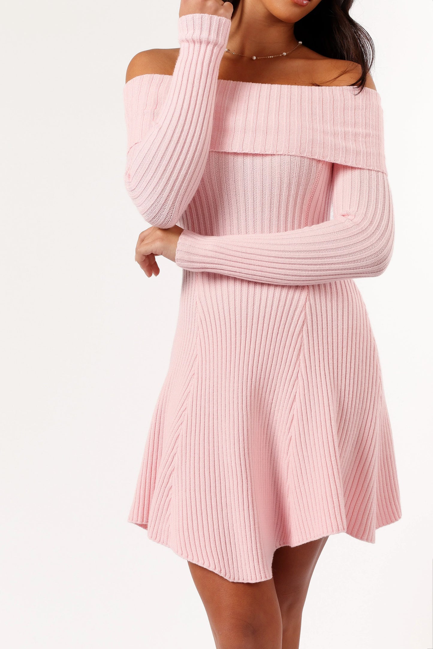 Francisco Long Sleeve Mini Dress Pink