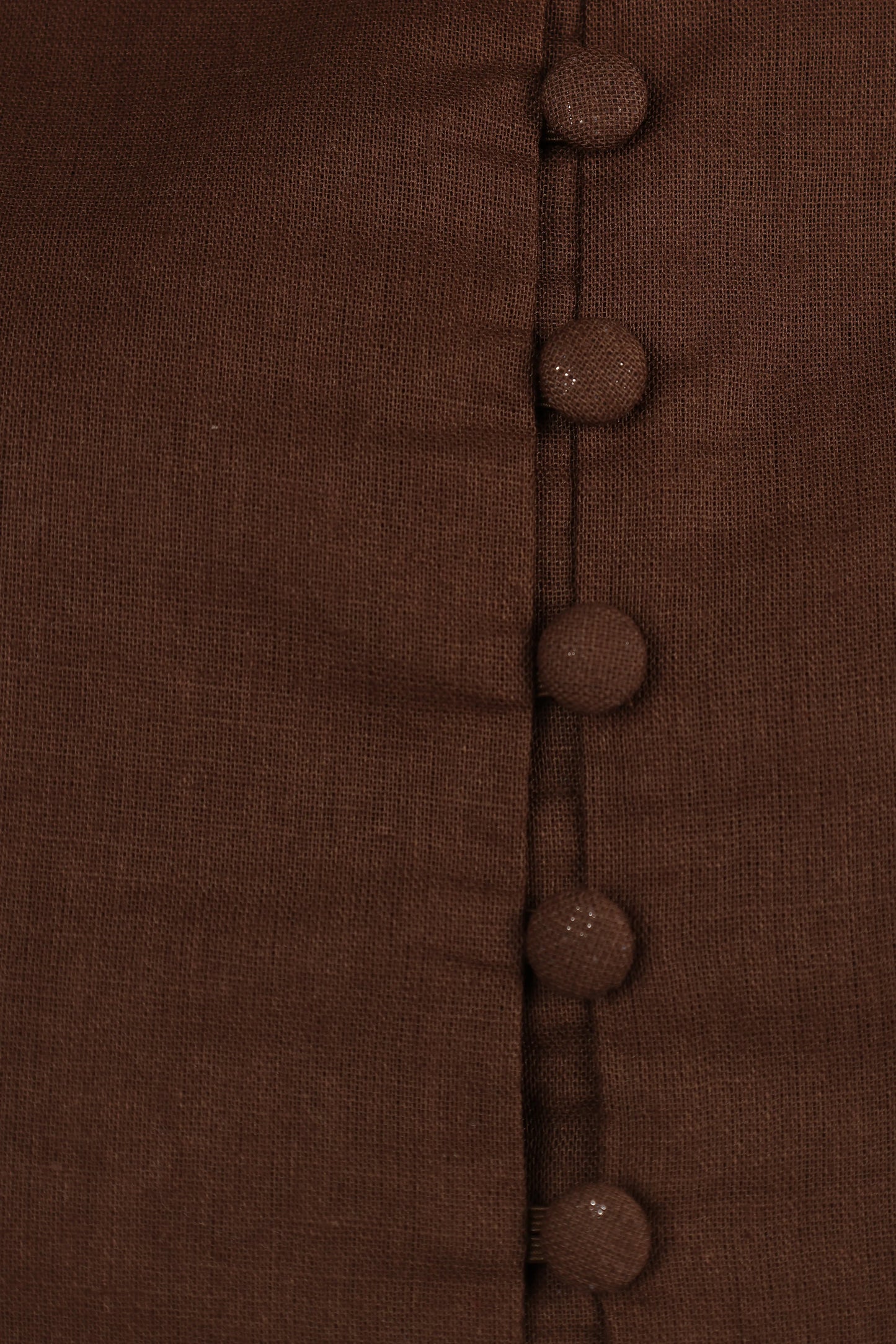 Daniella Linen Vest Chocolate Brown