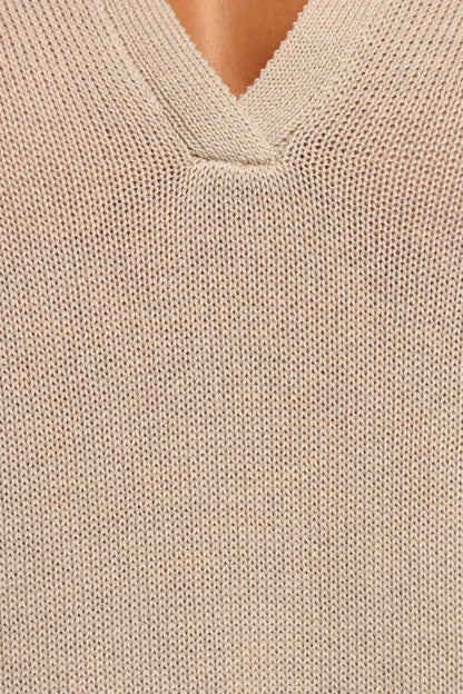 Eldora Knitted Top Oatmeal