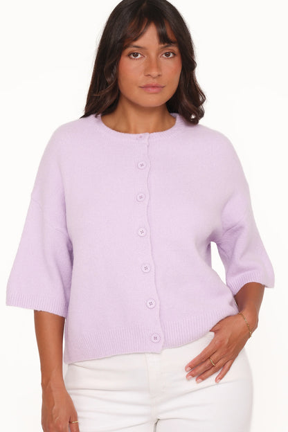 Lilith Knit Top Lilac