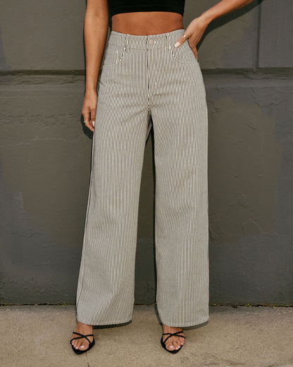 Skyline Striped Straight Leg Pants
