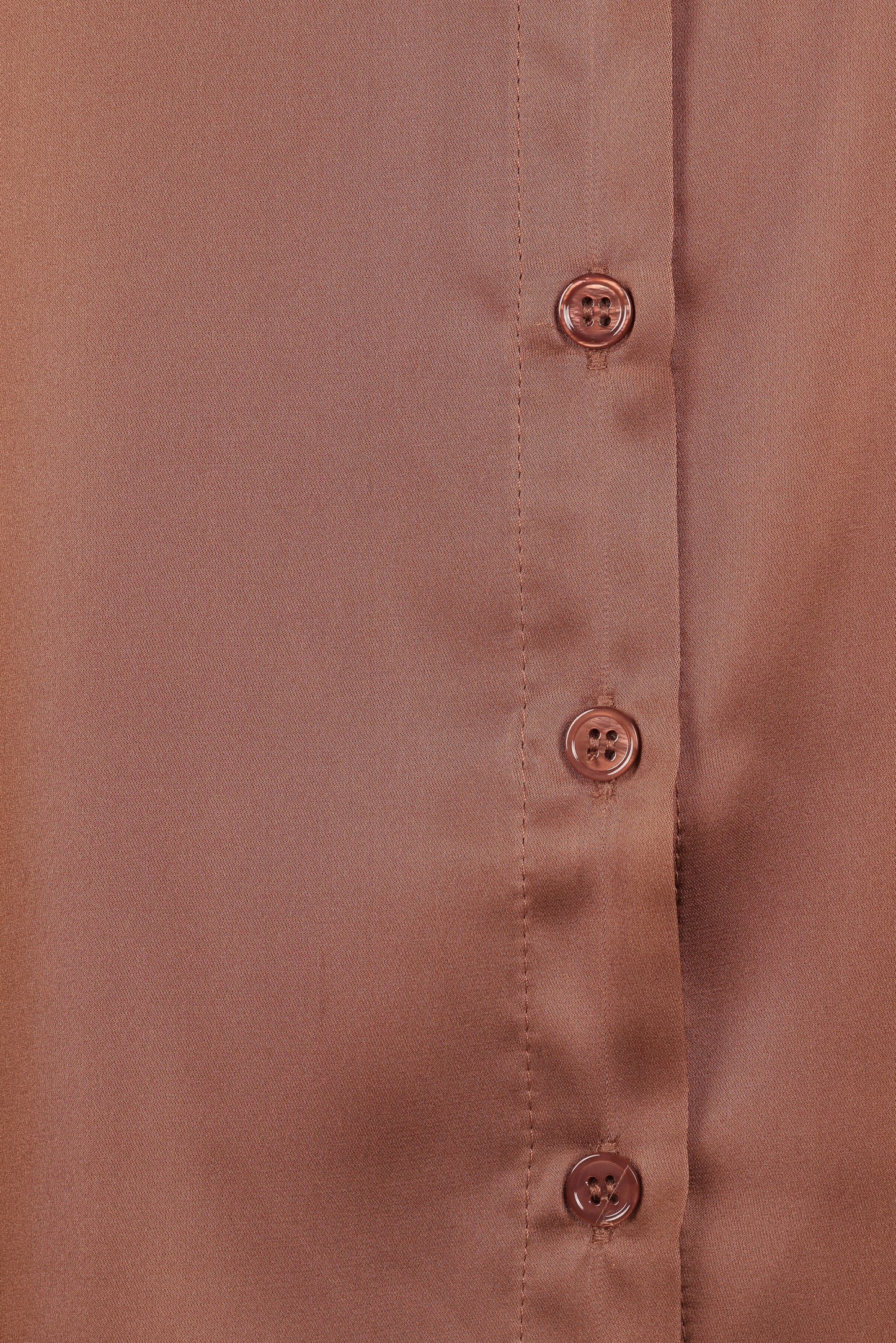 Narissa Satin Shirt Banksia Brown