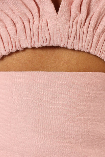 Nelly Halterneck Romper Light Pink
