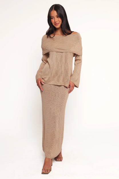 Indya Knit Skirt Mocha