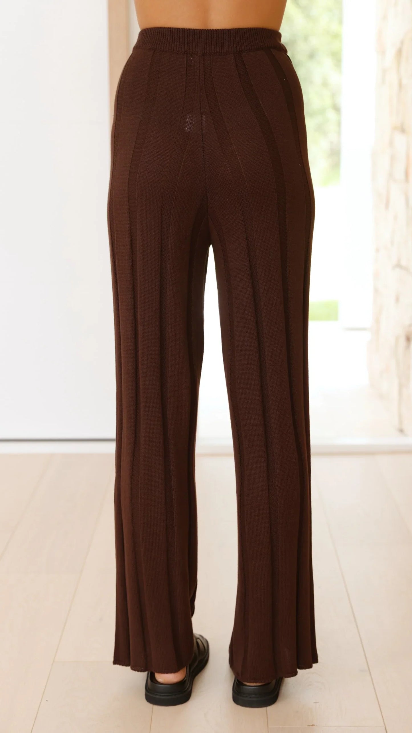Bayu Knit Pants Brown