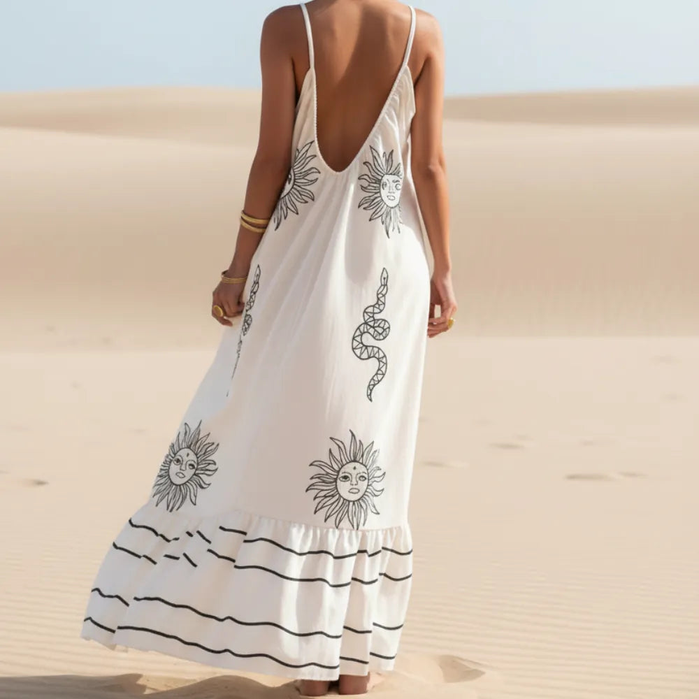Boho Floral Maxi Sundress