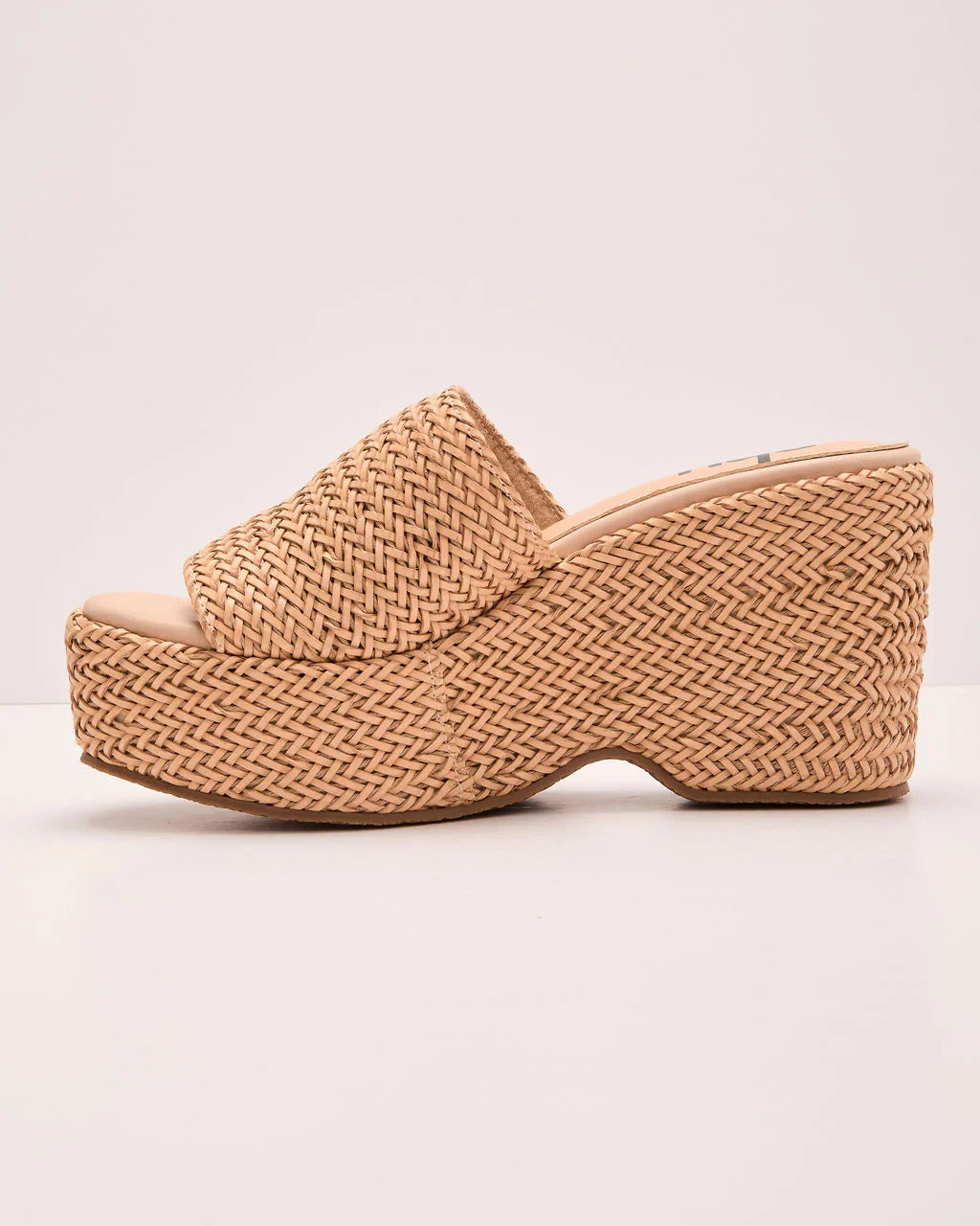 Bali Escape Platform Straw Heeled Sandals