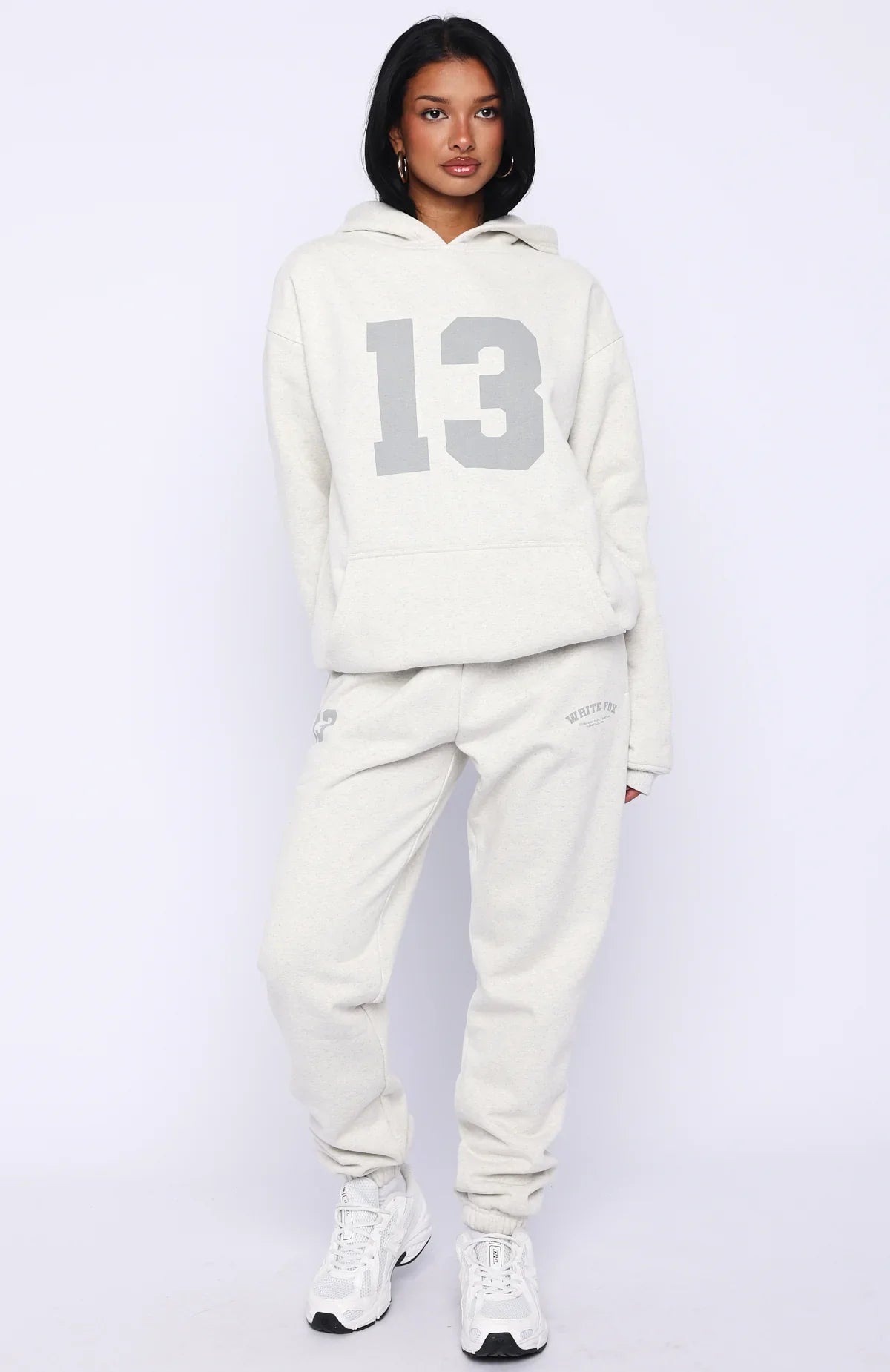Its Your Chance Oversized Hoodie Grey Marle