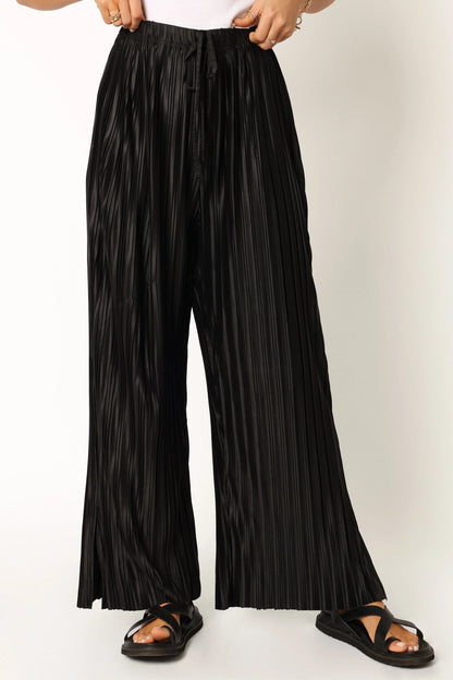 Sasha Pleated Pants Black