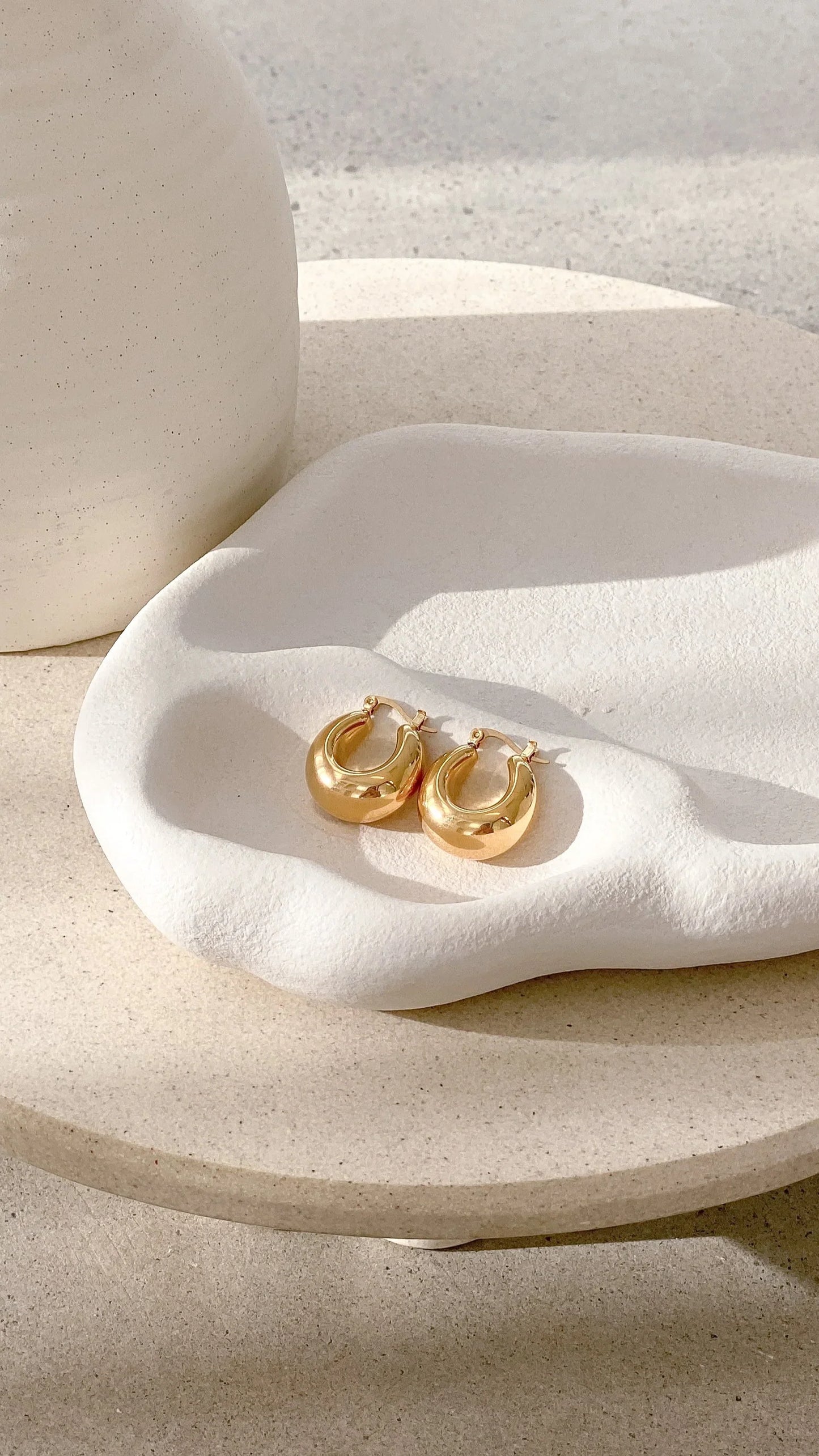 Forte Hoop Earrings Gold