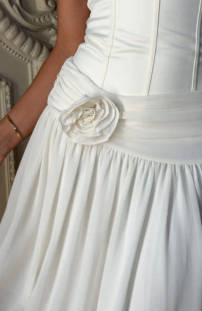 Forever Love Midi Skirt Off White