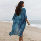 Blue Beach Cover Up Kimono