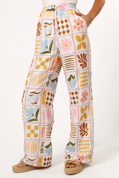 Shay Pant White Multi