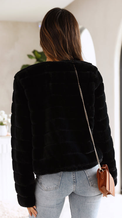 Tully Crop Jacket Black