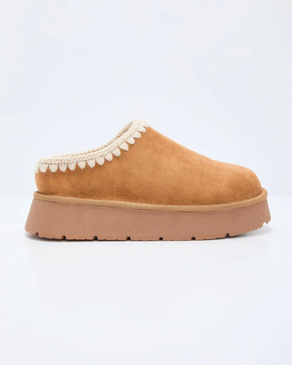 Emberlane Embroidered Platform Mules