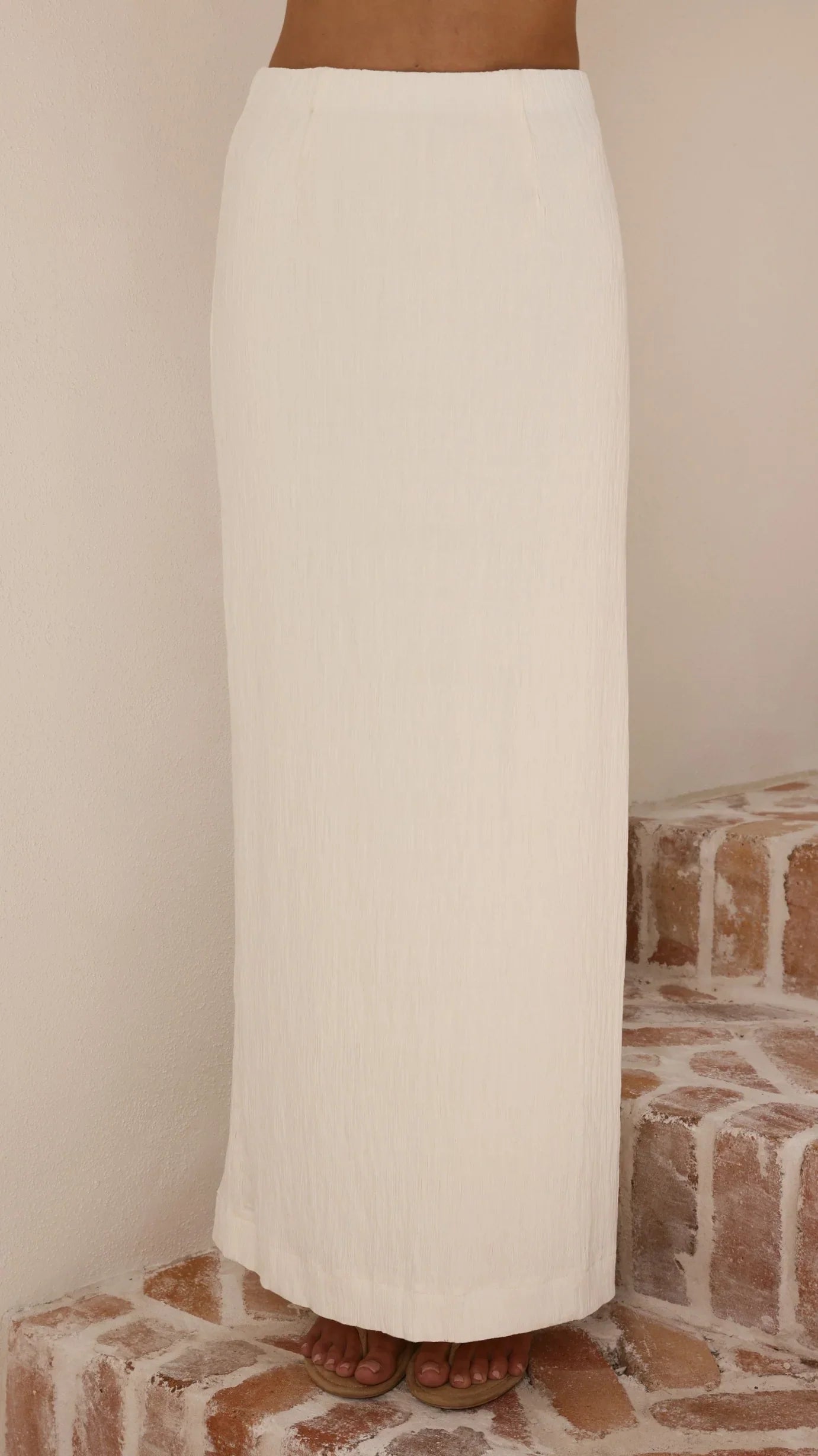 Razi Maxi Skirt Ivory