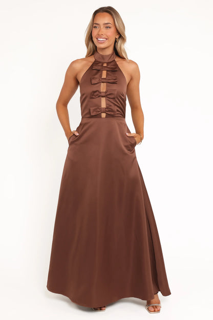 Norva Maxi Dress Brown