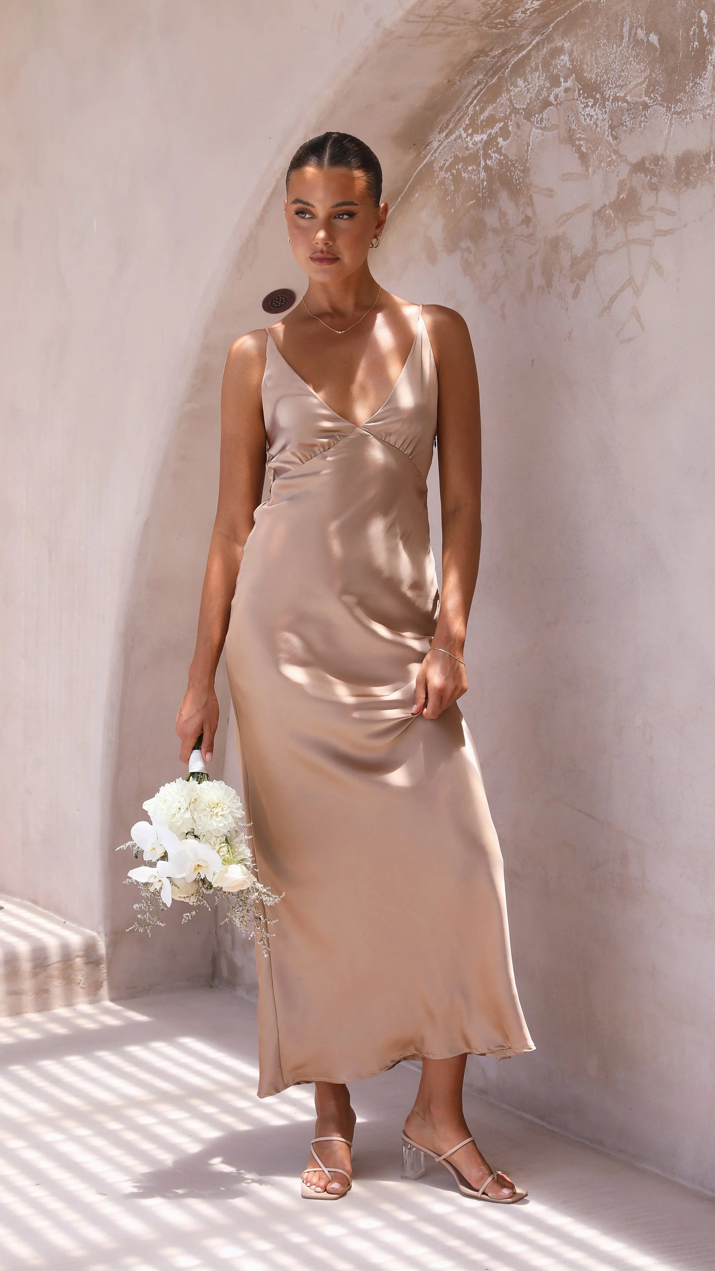 Ziah Maxi Dress Latte