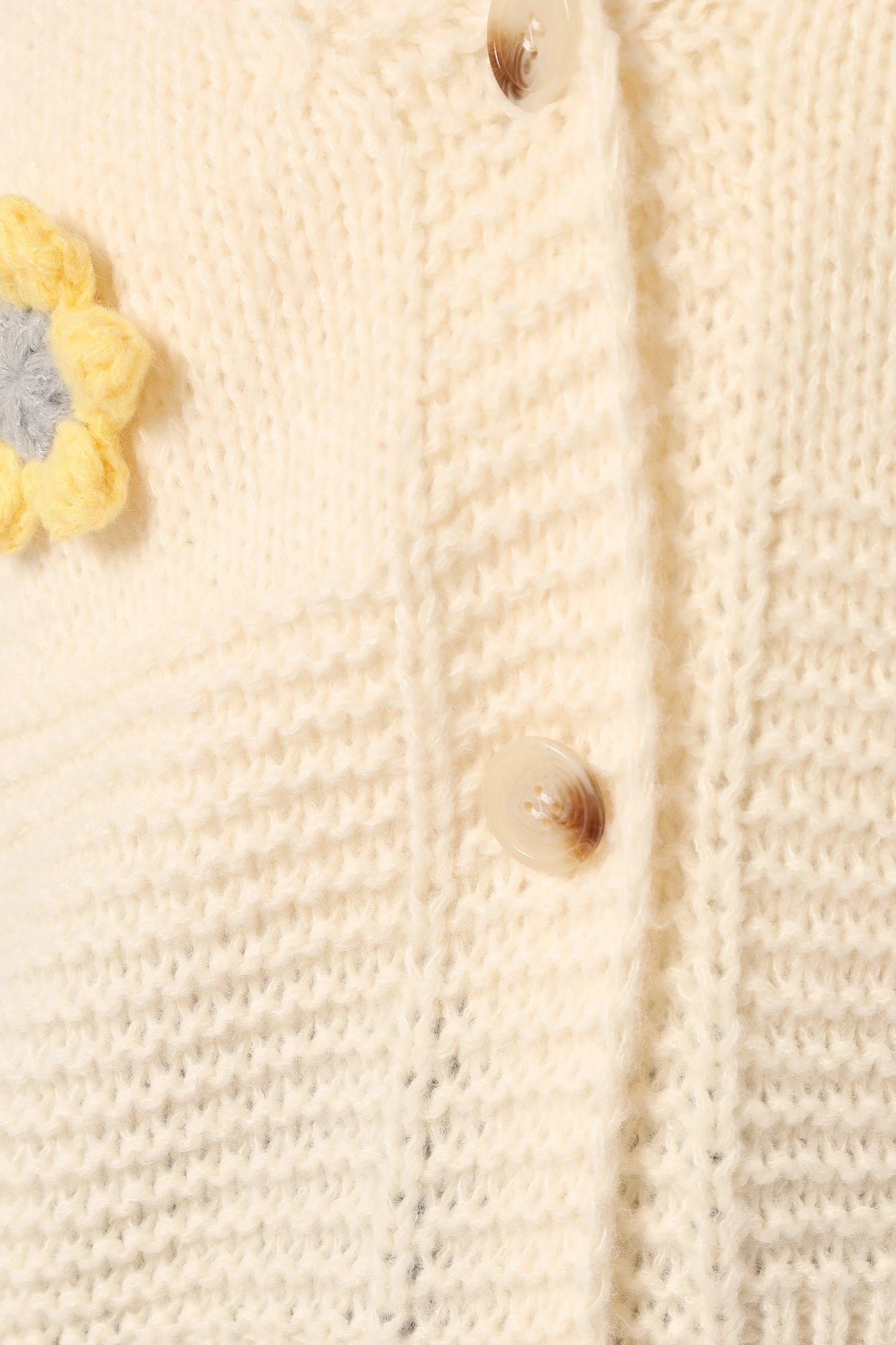 Sienna Flower Cardigan Cream